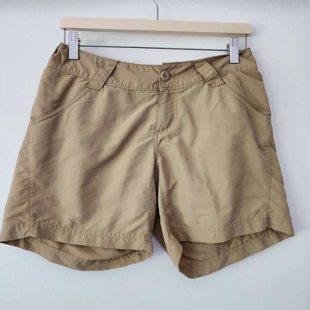 Columbia khaki tan hiking shorts womens size S